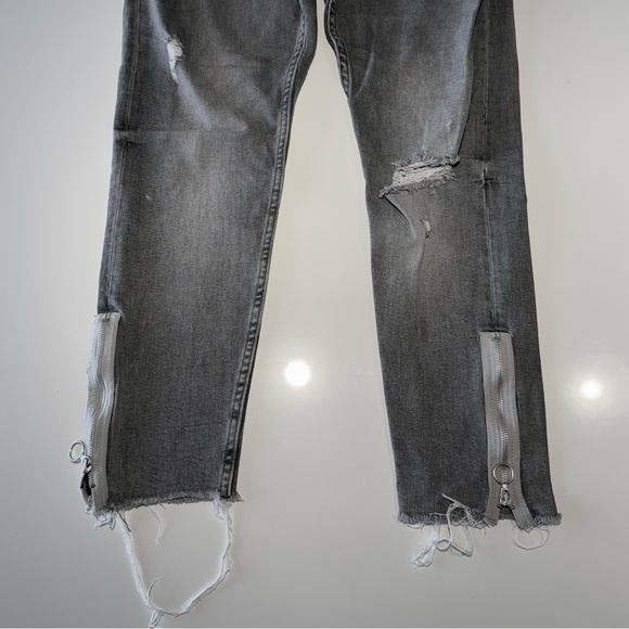 Zara Skinny Ankle Distressed Jeans / Grey / 36 - Picture 3 of 6